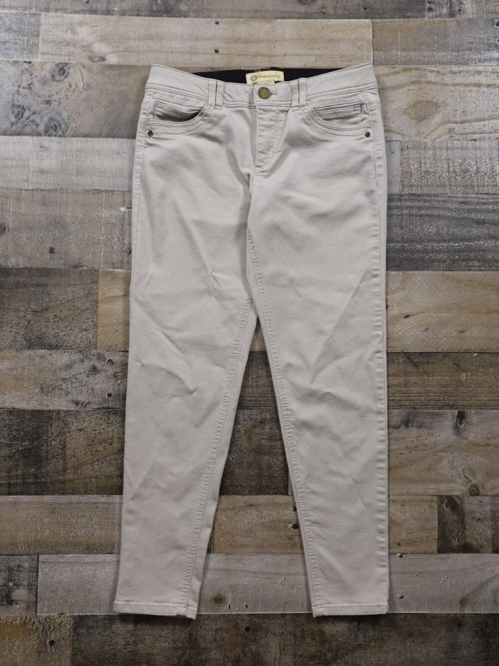 Democracy Ab Technology Pants Women’s Size 10 Beige Stretch Skinny
